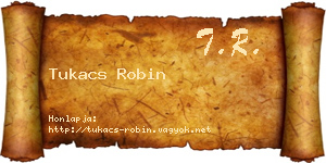 Tukacs Robin névjegykártya